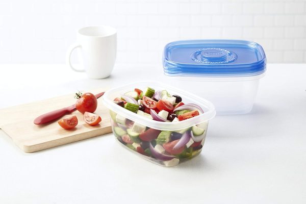 GladWare Deep Dish Food Storage Containers | Large Rectangle Food Storage, Food Containers Hold up to 64 Ounces of Food | Glad Containers with Glad Lock Tight Seal, 3 Count, Standard - Image 9