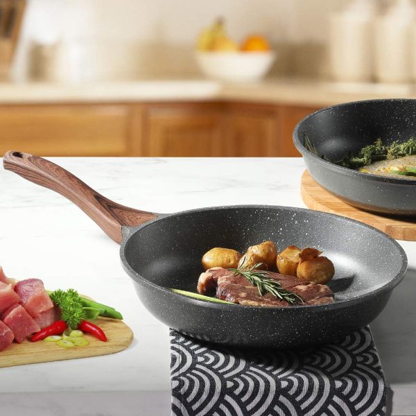 SENSARTE Nonstick Sauce Pan with Lid, 1.5QT Small Pot with Swiss Granite Coating, Stay-cool Handle, Multipurpose Handy Small Saucepan, Induction Capable, PFOA Free - Image 7
