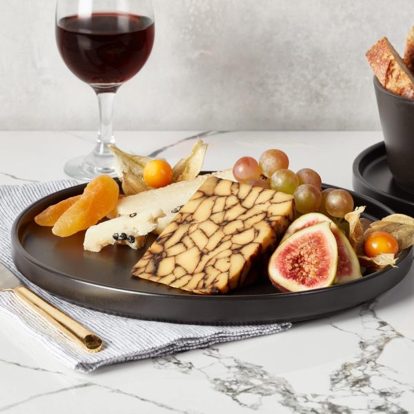 Stone Lain Coupe Dinnerware Set, Service For 4, Black Matte - Image 6